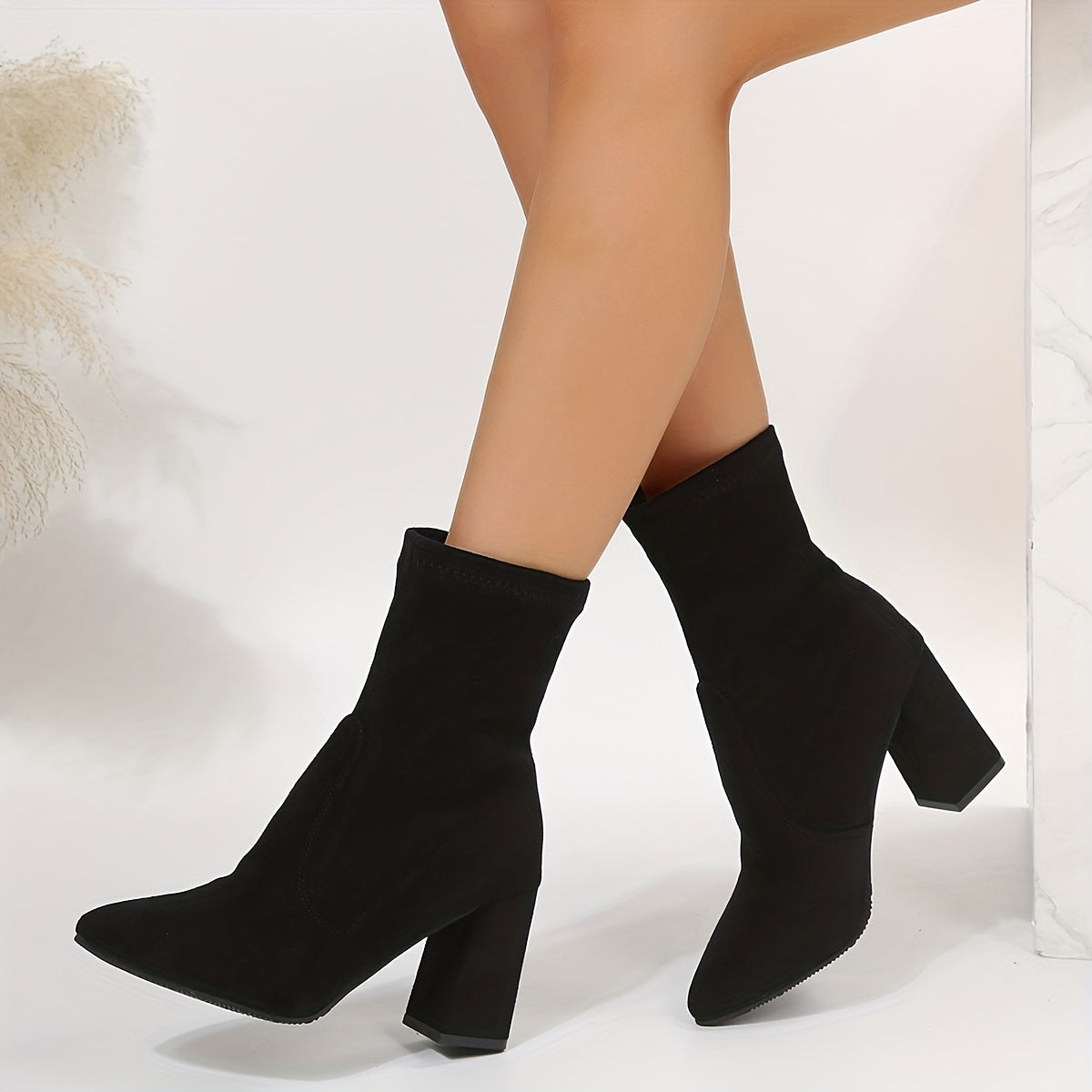 Bottines - Velours Élancé