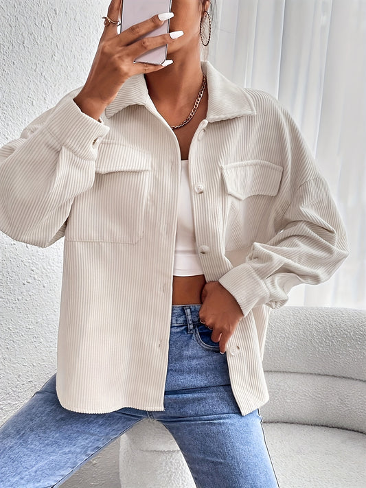 La Distinguée – Veste en Velours Côtelé