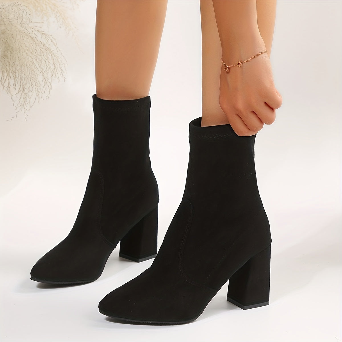 Bottines - Velours Élancé