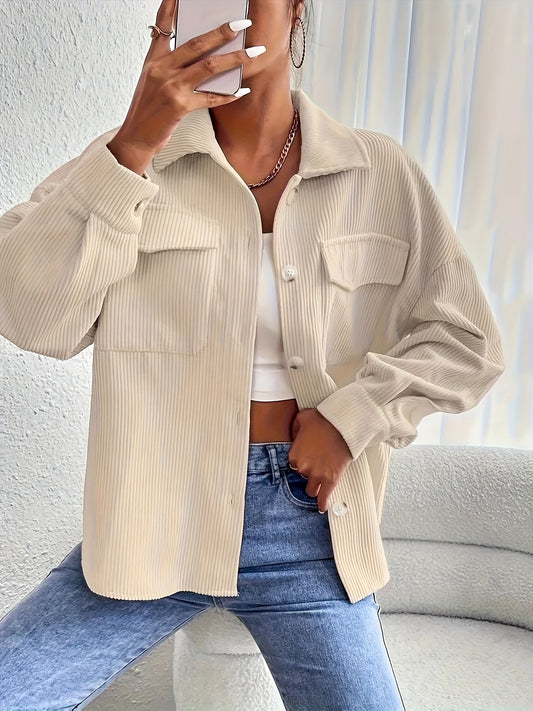 La Distinguée – Veste en Velours Côtelé