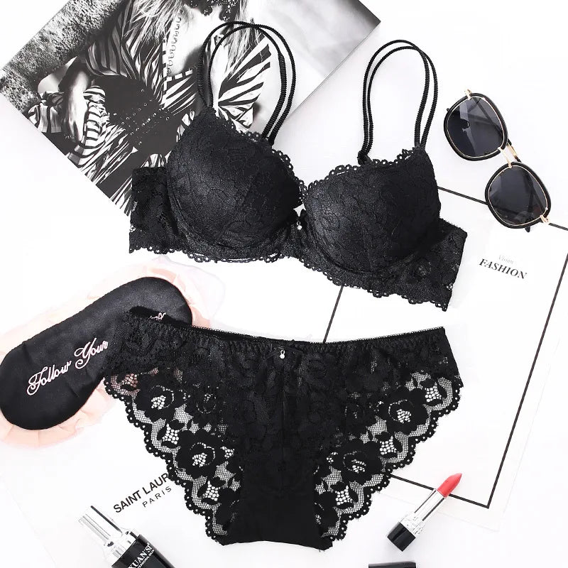 Ensemble de Lingerie - Élégance de Rose